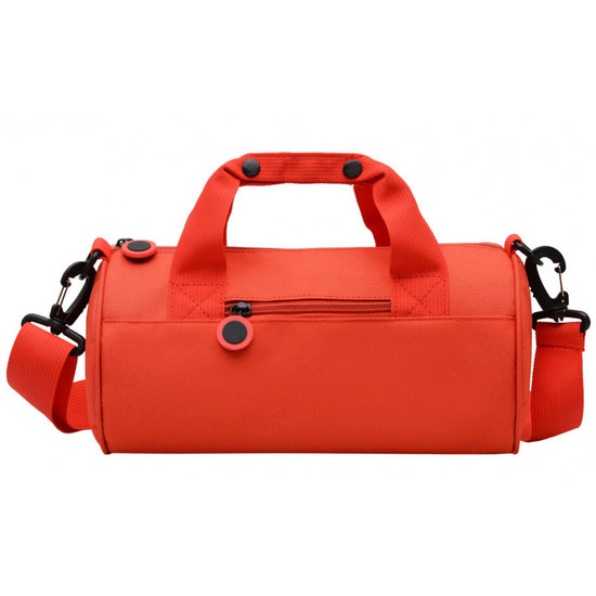 Waterproof Oxford Cylindrical Travel Bag - Large Capacity Handbag with Shoulder Strap(Red)