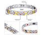 Magnetic Therapy Bracelet - Anti-Allergy Jewelry with Gemstone Design and Health Benefits(Gold)