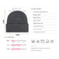 Premium Warm Beanie with Silk Satin Lining(Rose red)