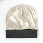 Premium Warm Beanie with Silk Satin Lining(Rose red)
