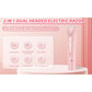 2-in-1 Ladies Electric Shaver & Trimmer - IPX7 Waterproof, USB-C Rechargeable, Dual Head Design(pink)