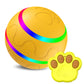 Interactive Auto Pet Toy Ball with Remote Control - USB Rechargeable, LED Lights, Sturdy & Waterproof(yellow)