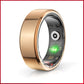 Advanced Smart Health Ring - 24/7 Heart Rate, SpO2, Sleep & Activity Tracker with Magnetic Charging(gold)