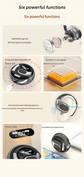 Open-Ear Conduction TWS Earbuds - Bluetooth 5.5, HIFI Sound, LED Display(pink)