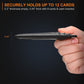 Slim Minimalist Leather Wallet with ID Window & RFID Blocking - Holds 12 Cards & Cash(Black)