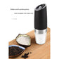 Gravity Electric Salt & Pepper Grinder Set - Adjustable Coarseness, LED Light, Battery Operated(black)