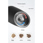 Gravity Electric Salt & Pepper Grinder Set - Adjustable Coarseness, LED Light, Battery Operated(silver)