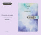 A5 Tie-Dye Journal with Combination Lock - 240 Pages, Soft Touch Cover Diary(Purple)