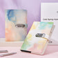 A5 Tie-Dye Journal with Combination Lock - 240 Pages, Soft Touch Cover Diary(Purple)