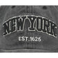 Vintage New York Est. 1625" Washed Cotton Baseball Cap - Adjustable & Unisex(Navy blue)"