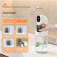 Smart Automatic Mouthwash Dispenser - 4 Adjustable Levels, LED Display, 2000mAh Battery & Magnetic Cups(black)