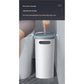 Slim Press-Top Trash Can with Top Storage Compartment - Narrow Design for Bathroom & Small Spaces(Ash cover + ash bucket)