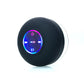 IPX4 Waterproof Bluetooth Shower Speaker with Suction Cup & LED Lights - Hands-Free Calling(black)