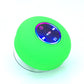 IPX4 Waterproof Bluetooth Shower Speaker with Suction Cup & LED Lights - Hands-Free Calling(green)