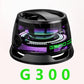 G300 Magnetic Suction Bluetooth Speaker - RGB Lights, 40mm Driver, 6H Playtime(black)