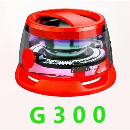 G300 Magnetic Suction Bluetooth Speaker - RGB Lights, 40mm Driver, 6H Playtime(Red)
