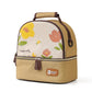 Versatile Insulated Breast Milk Cooler & Lunch Backpack - Waterproof, Multi-Carry Options(Yellow print)