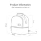 Versatile Insulated Breast Milk Cooler & Lunch Backpack - Waterproof, Multi-Carry Options(Pure gray)