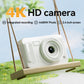 Student HD Digital Camera - 44MP, 8x Zoom, Autofocus, Dual Lens, Type-C Charging (Black)
