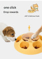 Interactive Pet Slow Feeder & Puzzle Toy - Press to Dispense Food, Improves Digestion(green)