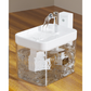 White Wireless Sensor Pet Water Fountain - 1.5L Automatic Filtered Dispenser