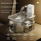Matte White Wireless Sensor Pet Water Fountain - 1.5L Automatic Filtered Dispenser