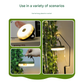 Rechargeable LED Camping Light with 10m Retractable String Light (Color lights + warm lights)