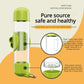 Grey Automatic Bird Water Feeder Bottle (200ml) - Leakproof No-Drip Dispenser for Parrots