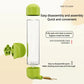 Grey Automatic Bird Water Feeder Bottle (200ml) - Leakproof No-Drip Dispenser for Parrots