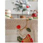 Embroidered Christmas Tablecloth - Embroidered Bells & Holly Design (140*140cm)
