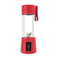 Red Portable Blender USB Rechargeable - Personal Size Smoothie Maker On The Go