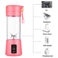 Pink Portable Blender USB Rechargeable - Personal Size Smoothie Maker On The Go