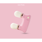 Pink Portable Dual Head Mini Massager - 5 Modes, Quiet Operation, USB-C Rechargeable