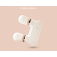 Light yellow Portable Dual Head Mini Massager - 5 Modes, Quiet Operation, USB-C Rechargeable