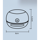 White Cordless Tabletop Crumb Sweeper - USB Rechargeable Mini Vacuum for Desk