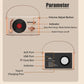 Blue Retro Record Player Style Bluetooth Speaker - Portable Wireless Turntable Design Audio