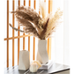 White Abstract Twisted Ceramic Vase - Artistic Minimalist Flower Holder for Home Decor (20x10x10cm)