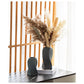 Grey Abstract Twisted Ceramic Vase - Artistic Minimalist Flower Holder for Home Decor (20x10x10cm)