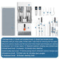 White 22-in-1 Electronics Cleaning Kit - for Keyboards, Airpods, Laptops, Cell Phones, Cameras