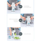 White Rotary Cheese Grater & Vegetable Slicer - Manual Shredder with 3 Interchangeable Drums
