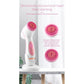 Pink Waterproof Facial Cleansing Spin Brush Set - Rechargeable with 3 Heads & Charging Stand