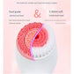 Pink Waterproof Facial Cleansing Spin Brush Set - Rechargeable with 3 Heads & Charging Stand