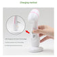 Pink Waterproof Facial Cleansing Spin Brush Set - Rechargeable with 3 Heads & Charging Stand