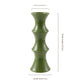 Glossy GreenCeramic Vase - Unique Bamboo-Look Design (25.5x9x7cm)