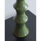 Glossy GreenCeramic Vase - Unique Bamboo-Look Design (25.5x9x7cm)