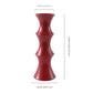 Glossy Red Ceramic Vase - Unique Bamboo-Look Design (25.5x9x7cm)