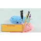 2 - pcs Blue Cute Clog-Shaped Pen Holder for Desk Organization