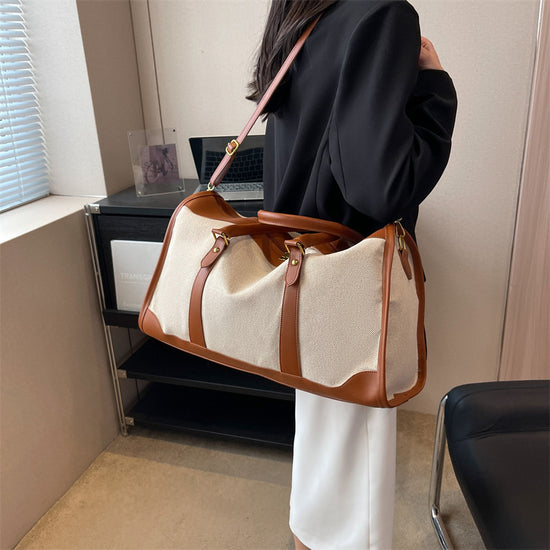 Brown Contrast Color Women&