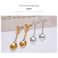 Elegant Swan Base Spoon Holder Set with 6 Coffee/Dessert Spoons(Gold and white spoon)