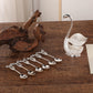Elegant Swan Base Spoon Holder Set with 6 Coffee/Dessert Spoons(Silver spoon)